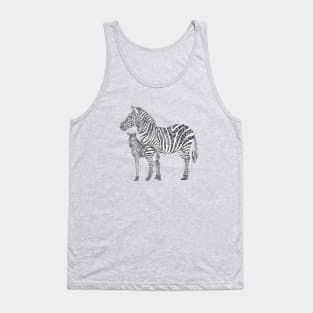 Swirly Zebra Family Tank Top